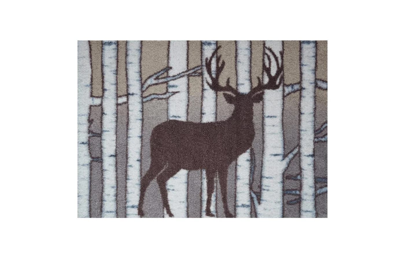 akzente Fußmatte Feel Birch Deer Modern Grau Beige - Bild 2