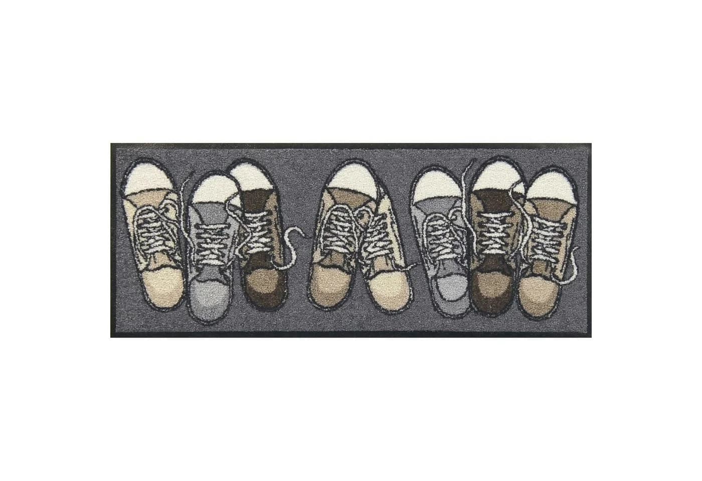 Salonloewe Fußmatte Fußabtreter 30x75 cm Grau - Bild 2