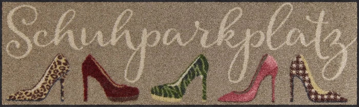 Salonloewe Fußmatte Stiletto Parkplatz Taupe Bunt Polyamid - Bild 4