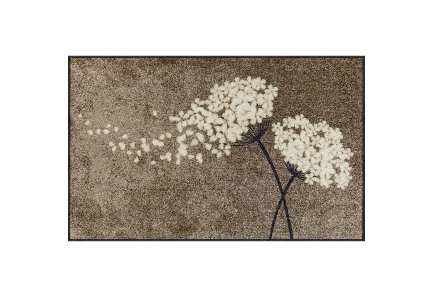 Salonloewe Fußmatte Wishfull Blossom Taupe Polyamid