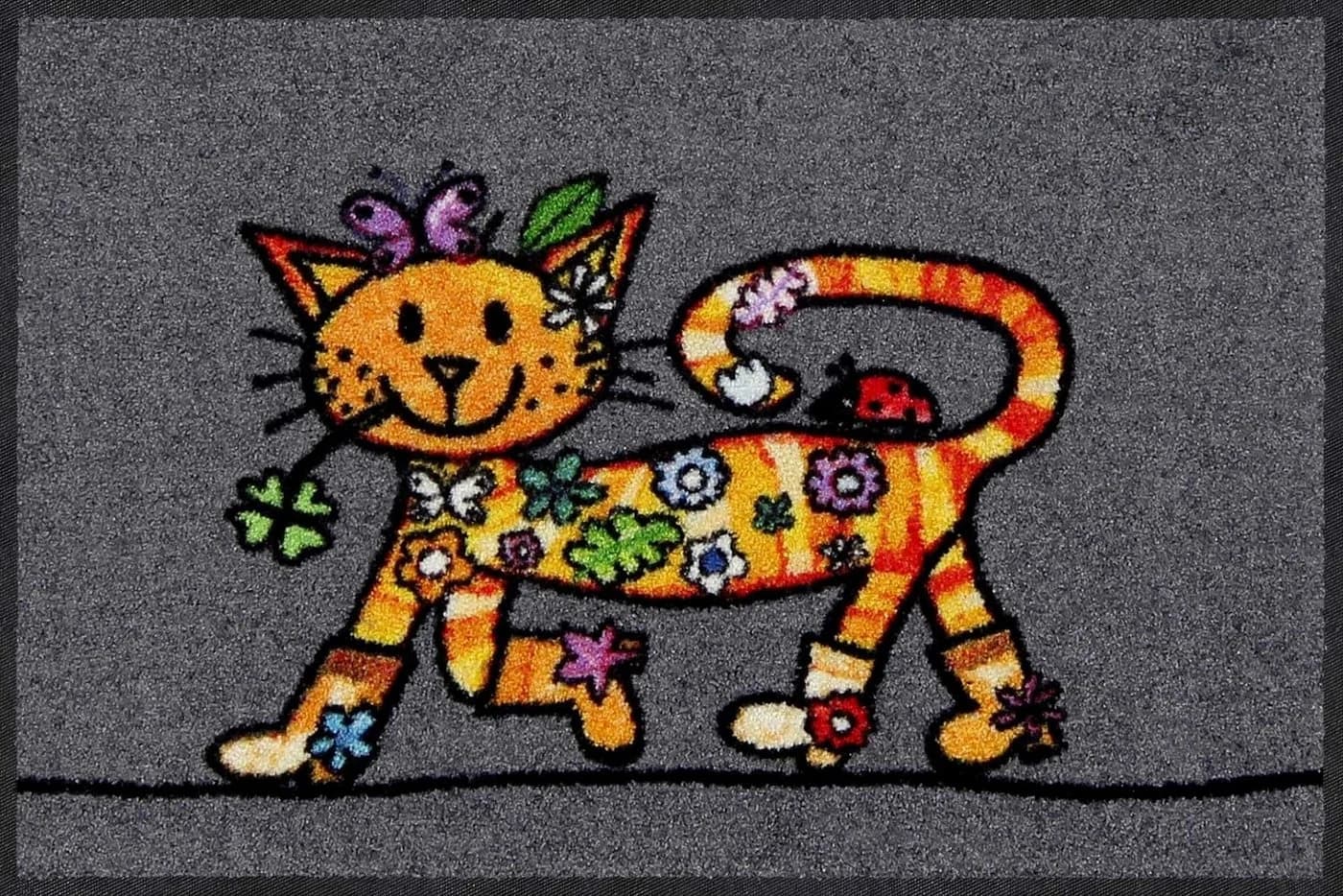 SALONLOEWE Fußmatte Gr. 1 Bunt Anthrazit Katzen-Motiv Polyamid - Bild 2