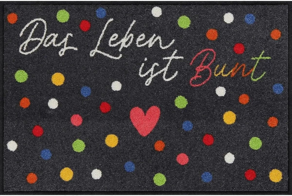 Salonloewe Fußmatte Bunt Anthrazit Polyamid