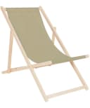 Systafex® Gartenliege Beige Klappbar Mit Verstellbarer Lehne Bild 2