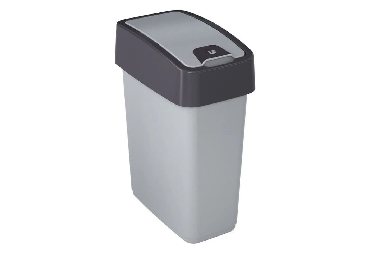 keeeper Mülleimer Magne 10l mit Schiebedeckel Silber