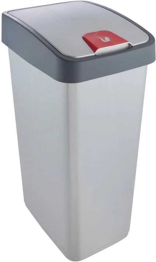 Mülleimer KEEEPER magne 45 Liter Kunststoff Flip-Deckel