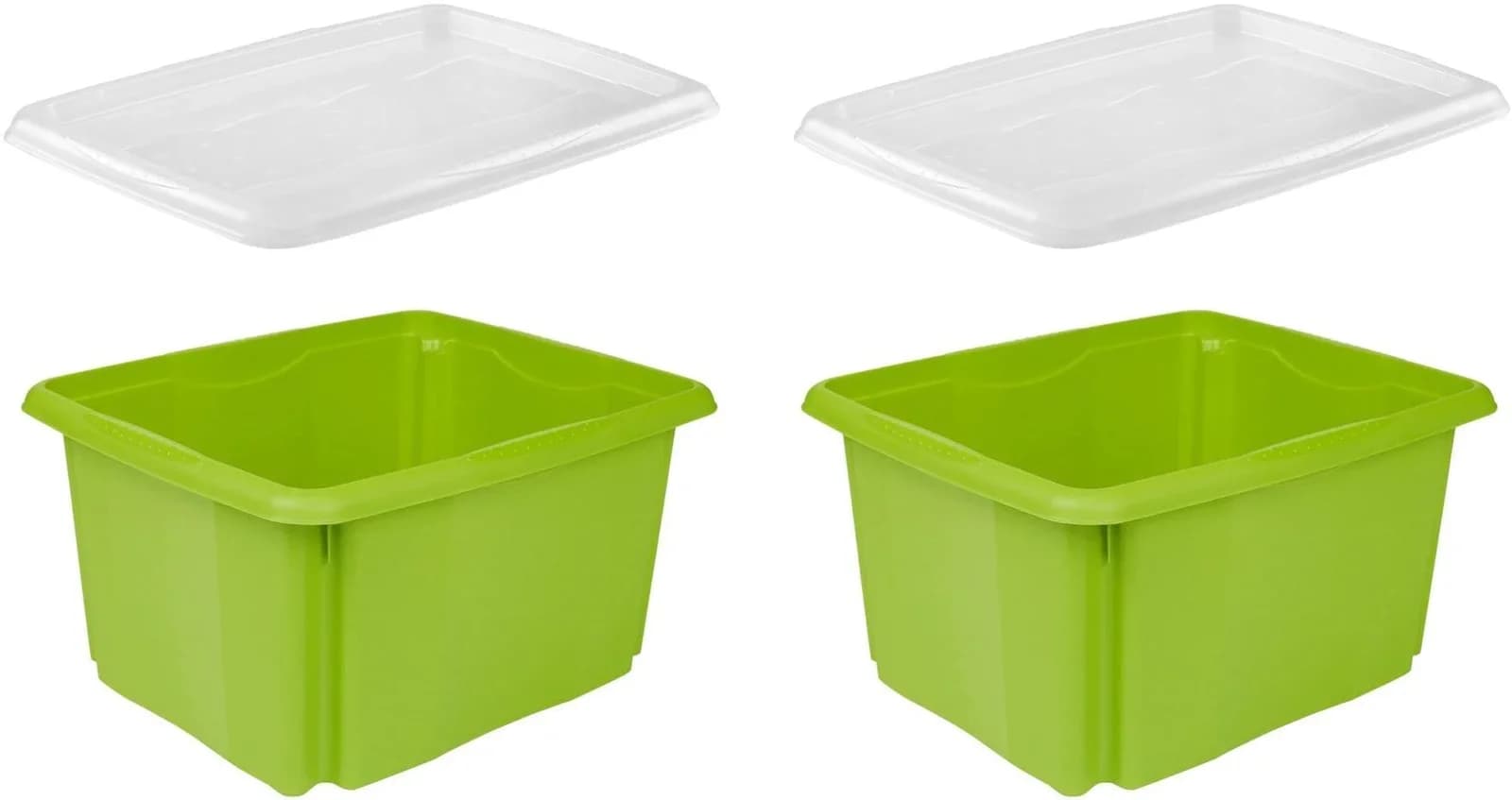 keeeper Organizer emil Aufbewahrungsbox Grün mit Deckel 24L