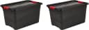 keeeper Transportbehälter eckhart Set 2-tlg. Schwarz/Rot Kunststoff Bild 2