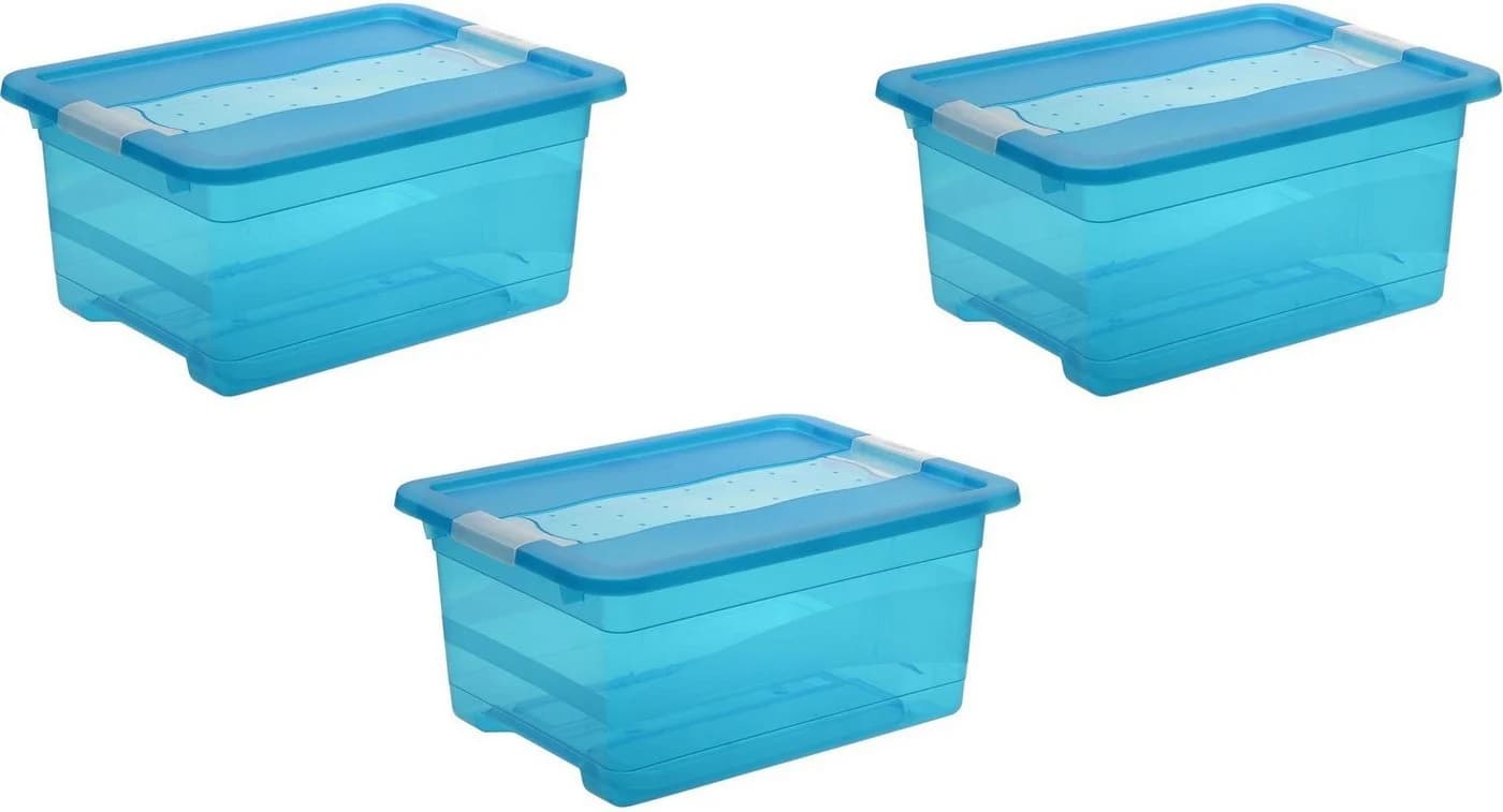 keeeper Organizer cornelia 3-tlg. Blau Transparent Kunststoff - Bild 2