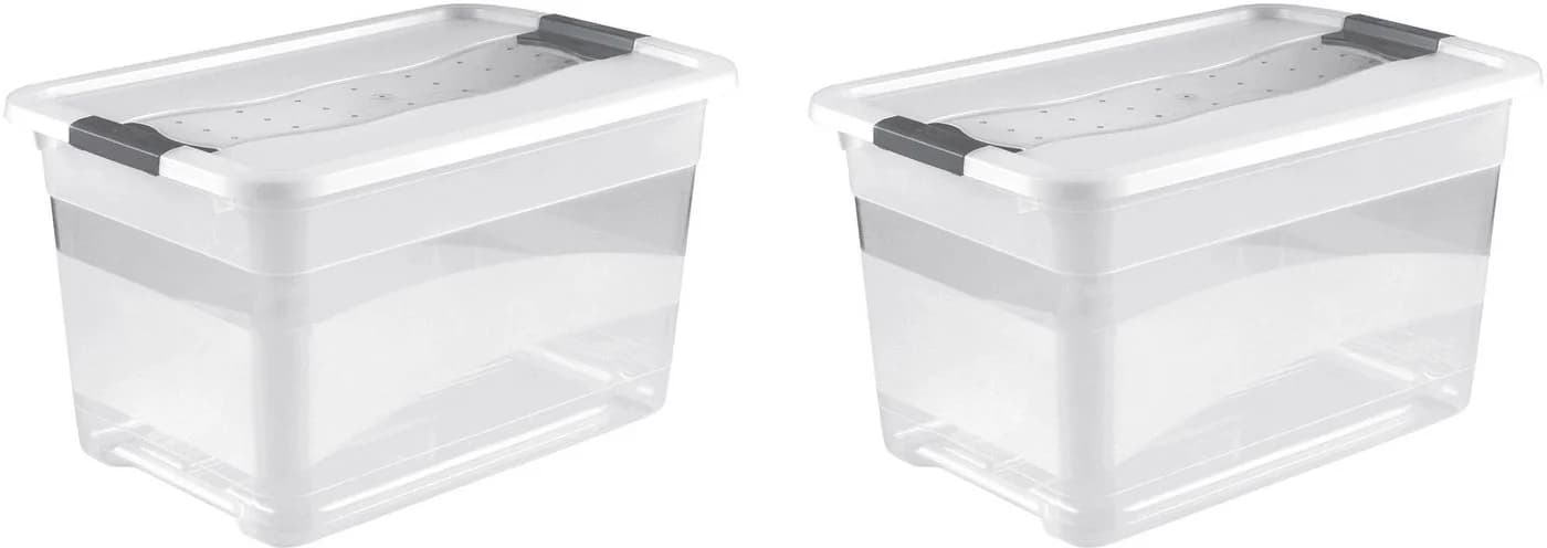 KEEEPER Organizer Cornelia Transparent Aufbewahrungsbox Set 2-tlg - Bild 2