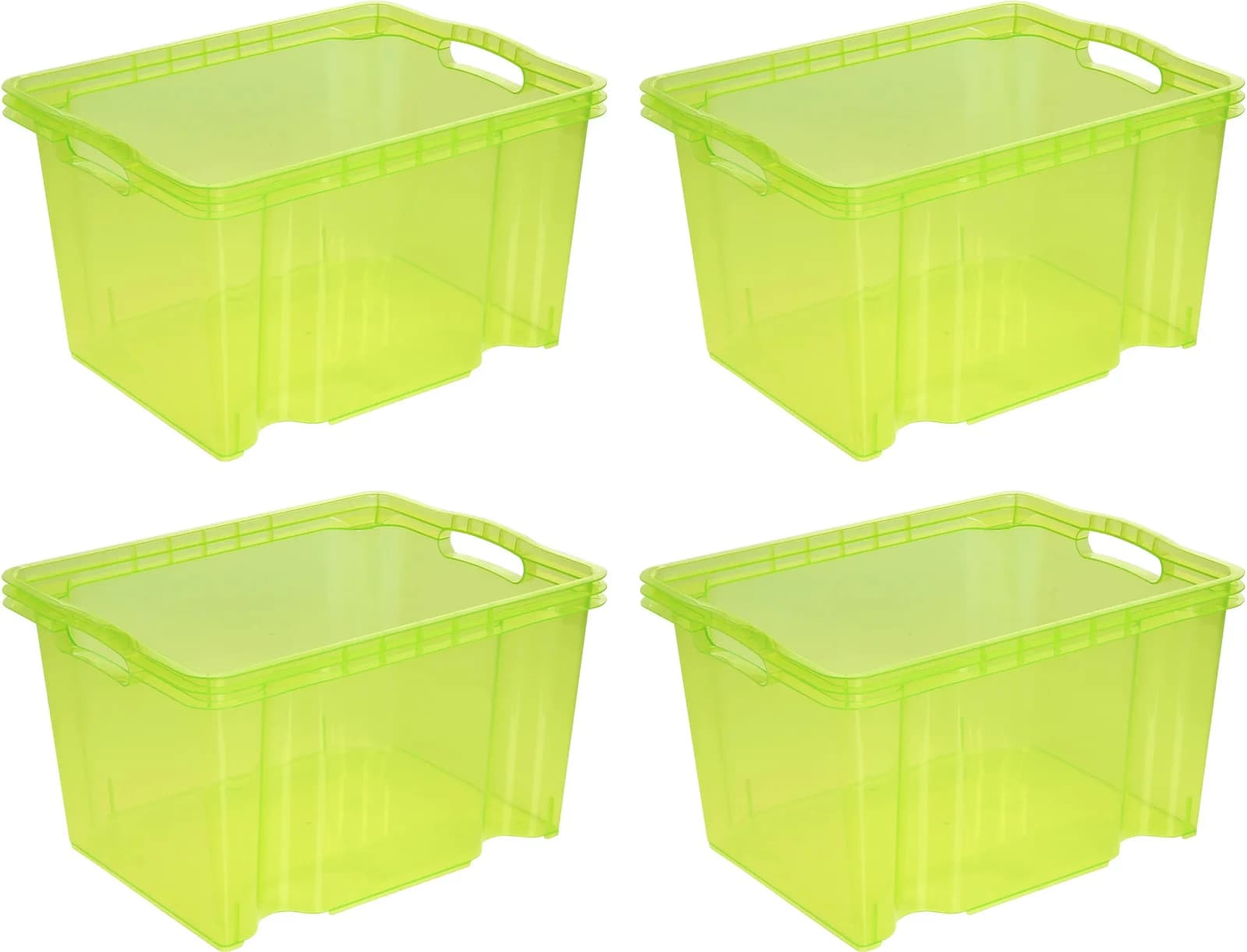 keeeper Organizer franz Aufbewahrungsboxen Set 4-tlg. Grün Kunststoff