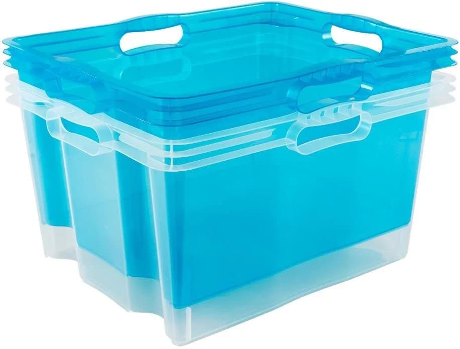 keeeper Organizer franz 3-teilig transparent Kunststoff Aufbewahrungsboxen