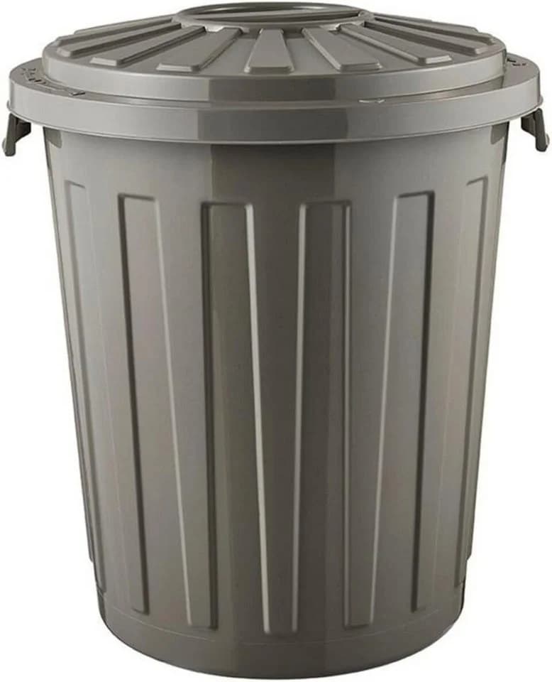 keeeper Maxi-Tonne mit Deckel 23 l Silber