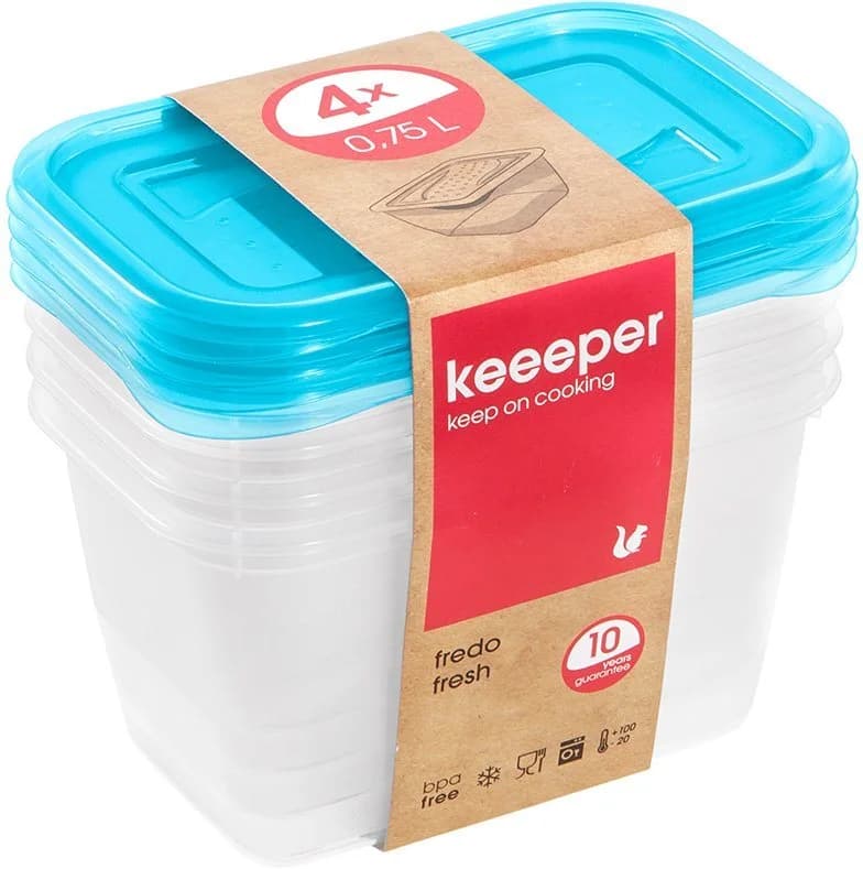 Frischhaltedose KEEEPER "fredo fresh" Blau Polypropylen - Bild 4