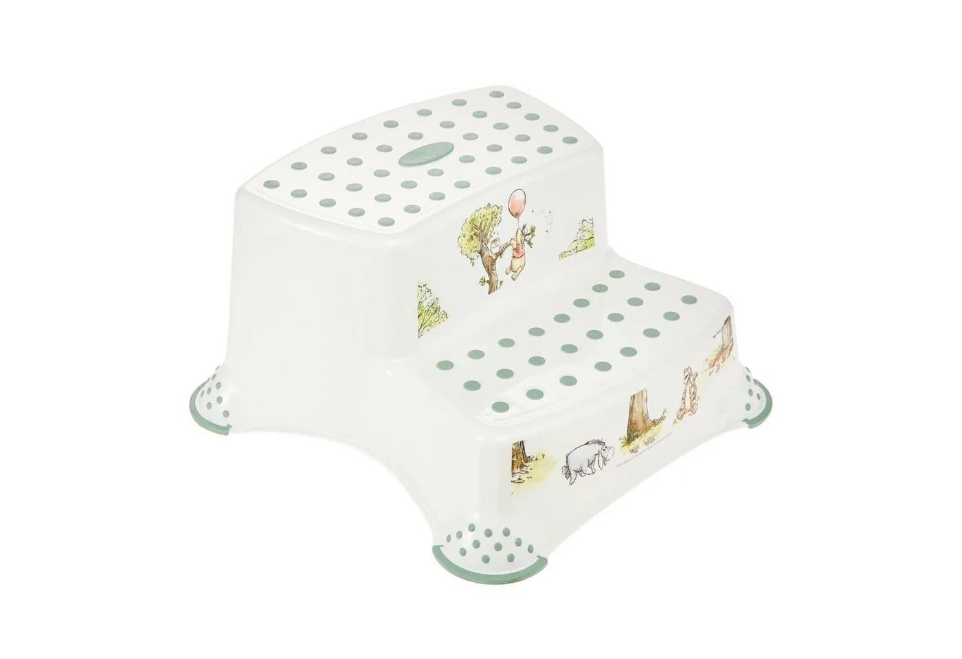 keeeper Tritthocker Anti-Rutsch-Plattform Zweistufige Kinderplattform Beige/Grün - Bild 2
