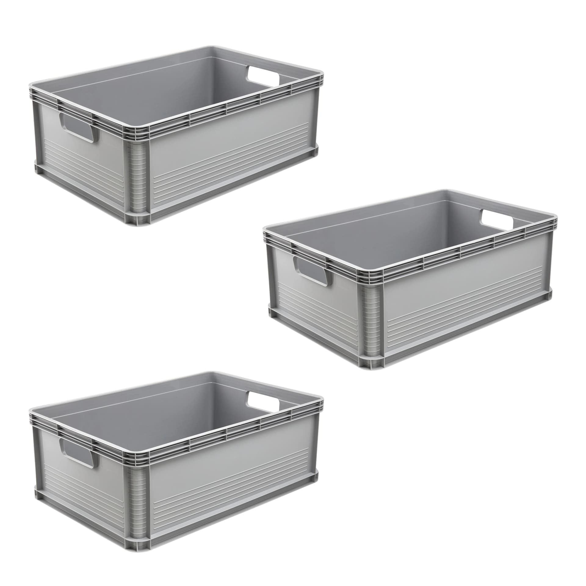 KEEEPER Transportbox Robert 3er Set 45 L Kunststoff