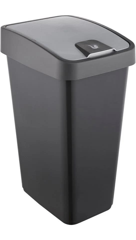 keeeper Mülleimer magne mit Flip-Deckel und Soft-Touch-Griff grau - Bild 2