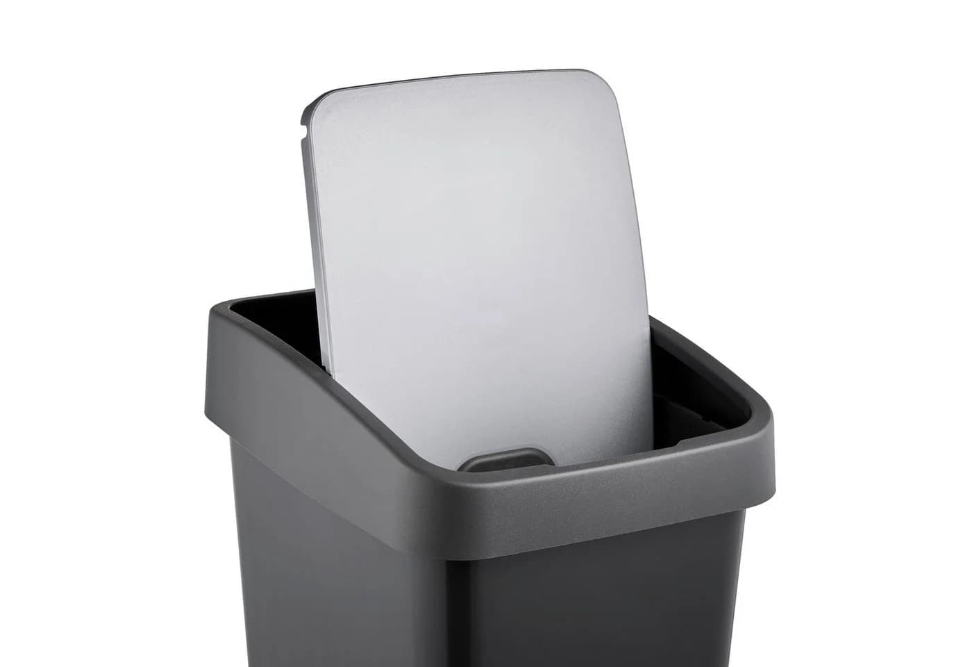 keeeper Mülleimer magne mit Flip-Deckel und Soft-Touch-Griff grau - Bild 4