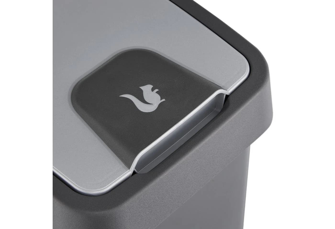 keeeper Mülleimer magne mit Flip-Deckel und Soft-Touch-Griff grau - Bild 5