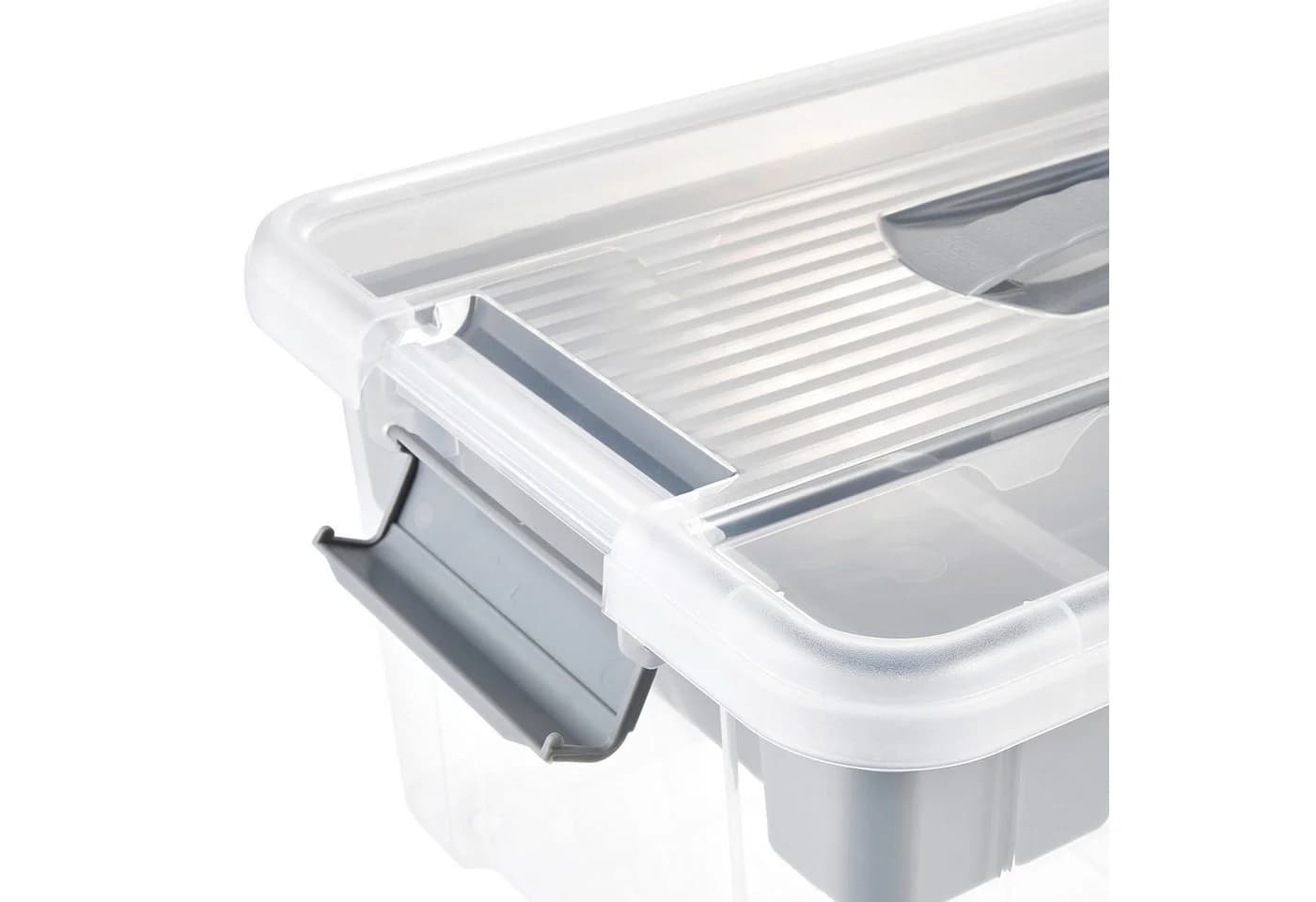 Keeeper Organizer Box Henri Grau Nordic Polypropylen mit Griff - Bild 5