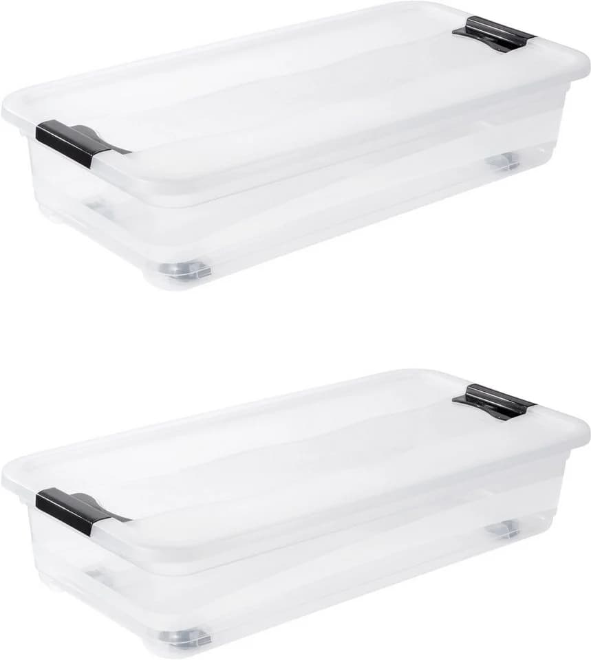 Aufbewahrungsbox KEEEPER Konrad 2er Set 33 L transparent - Bild 2