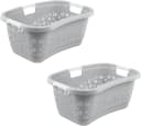 KEEEPER Wäschekorb Lasse 2er Set 50 l Nordic Grau Bild 2