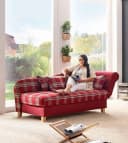 Max Winzer® Recamiere Selma Rot mit klappbarem Armteil und Bettkasten Bild 3
