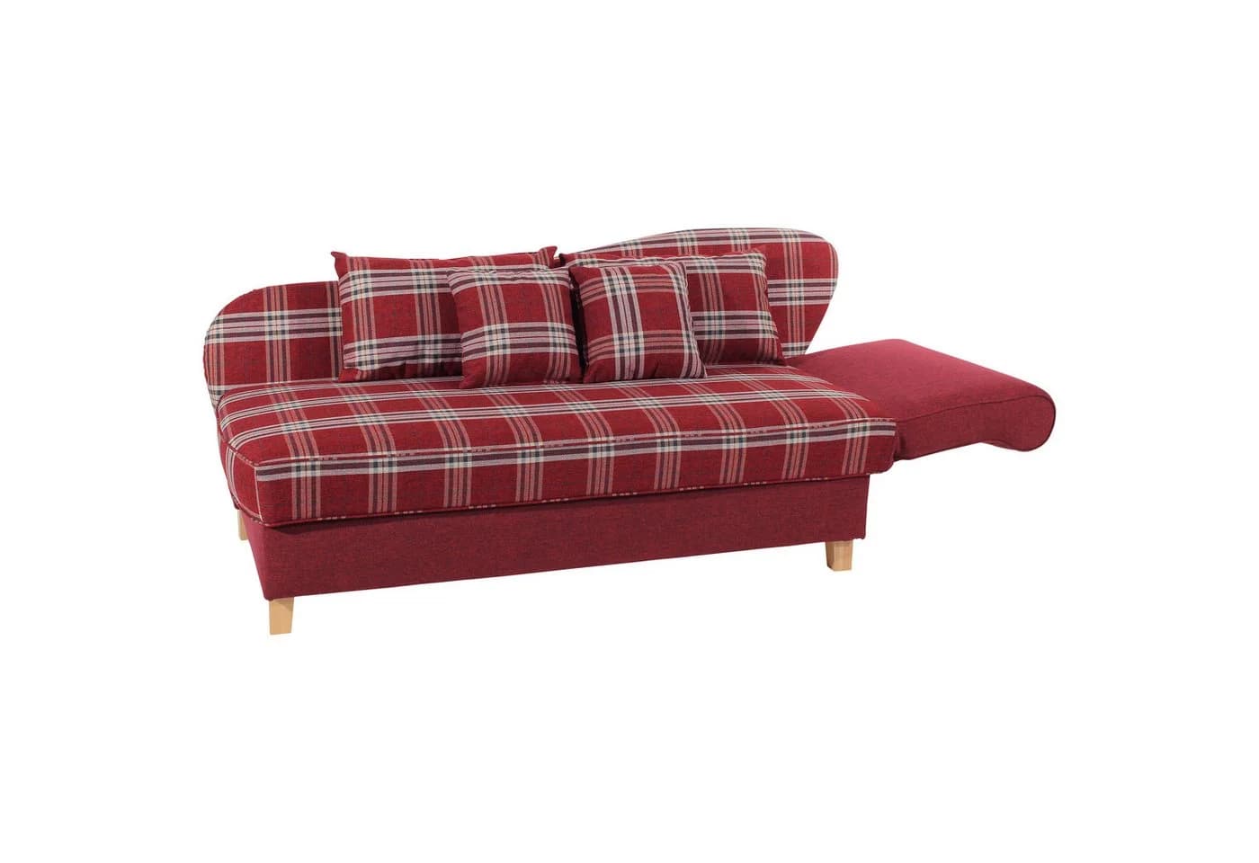 Max Winzer® Recamiere Selma Rot mit klappbarem Armteil und Bettkasten - Bild 4