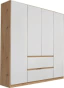 Rauch Kleiderschrank Mainz Weiß Eiche Artisan Push-to-Open Bild 2