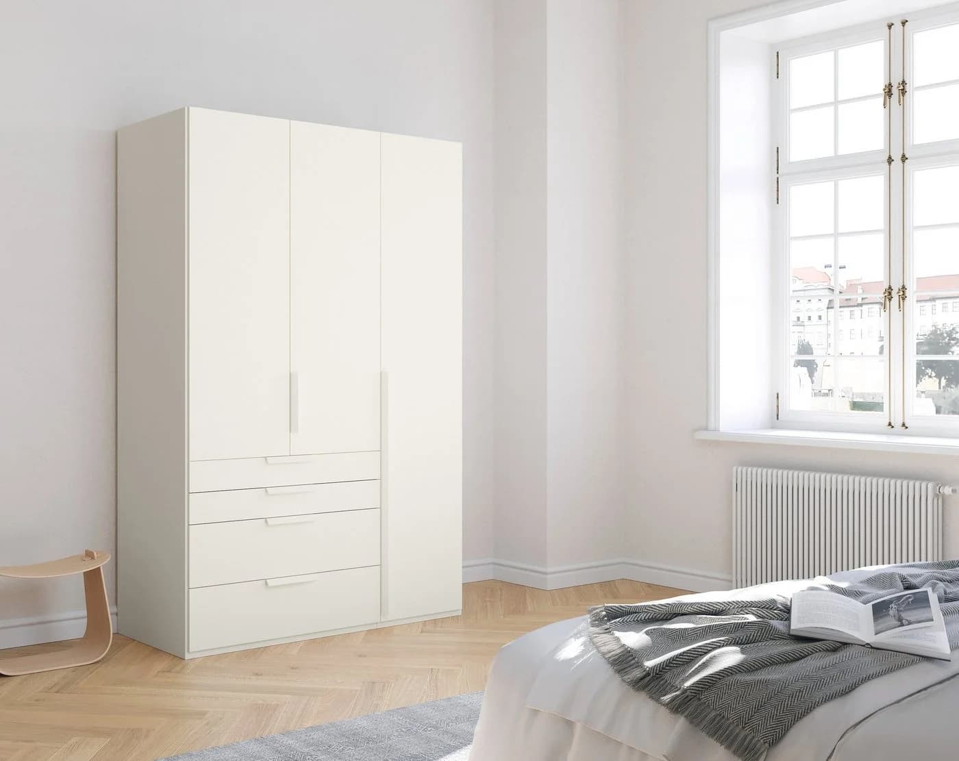 Rauch PURISMA Drehtürenschrank Weiß mit Soft-Close