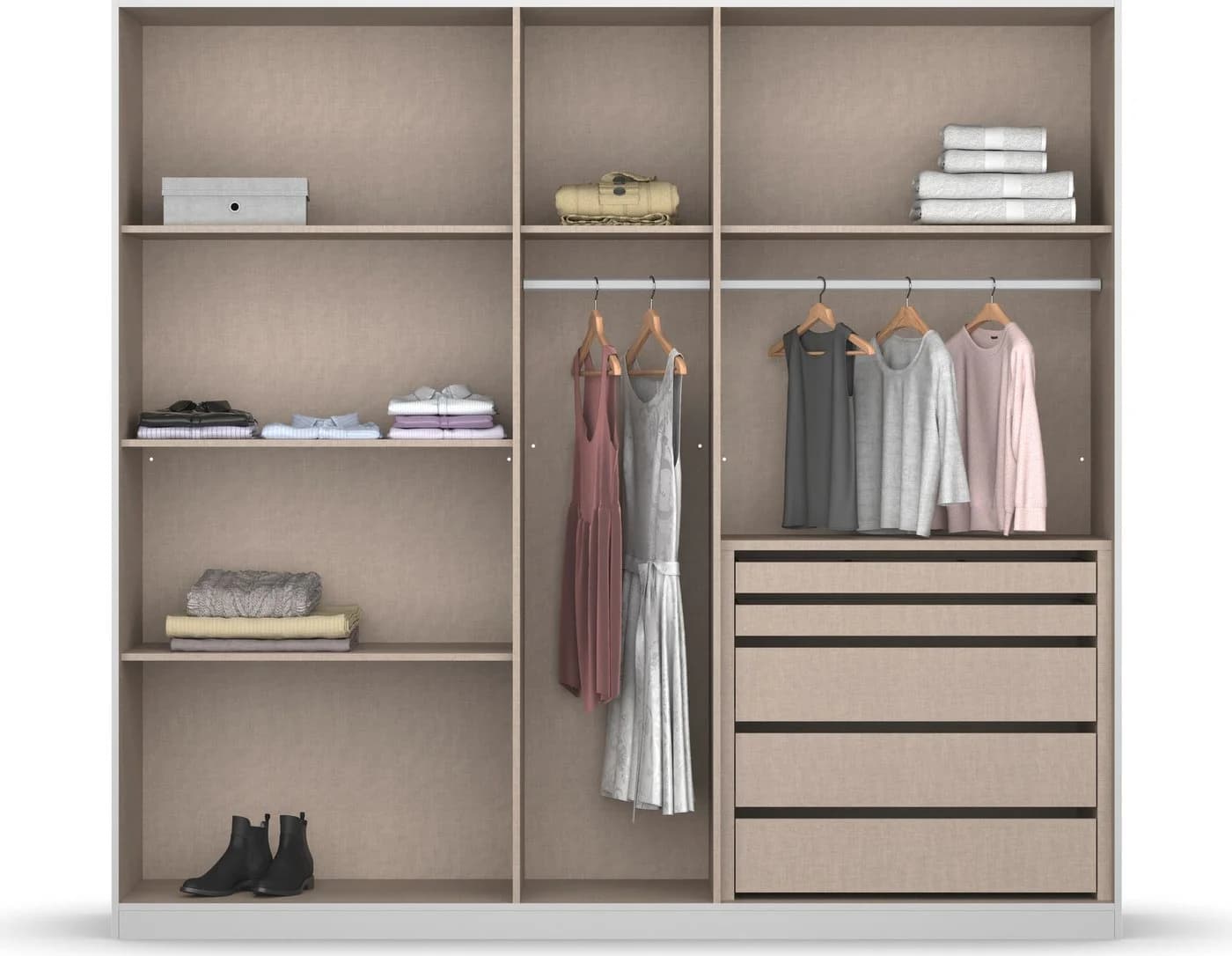 Rauch Monostar Drehtürenschrank Weiß Alpinweiß 226cm - Bild 4