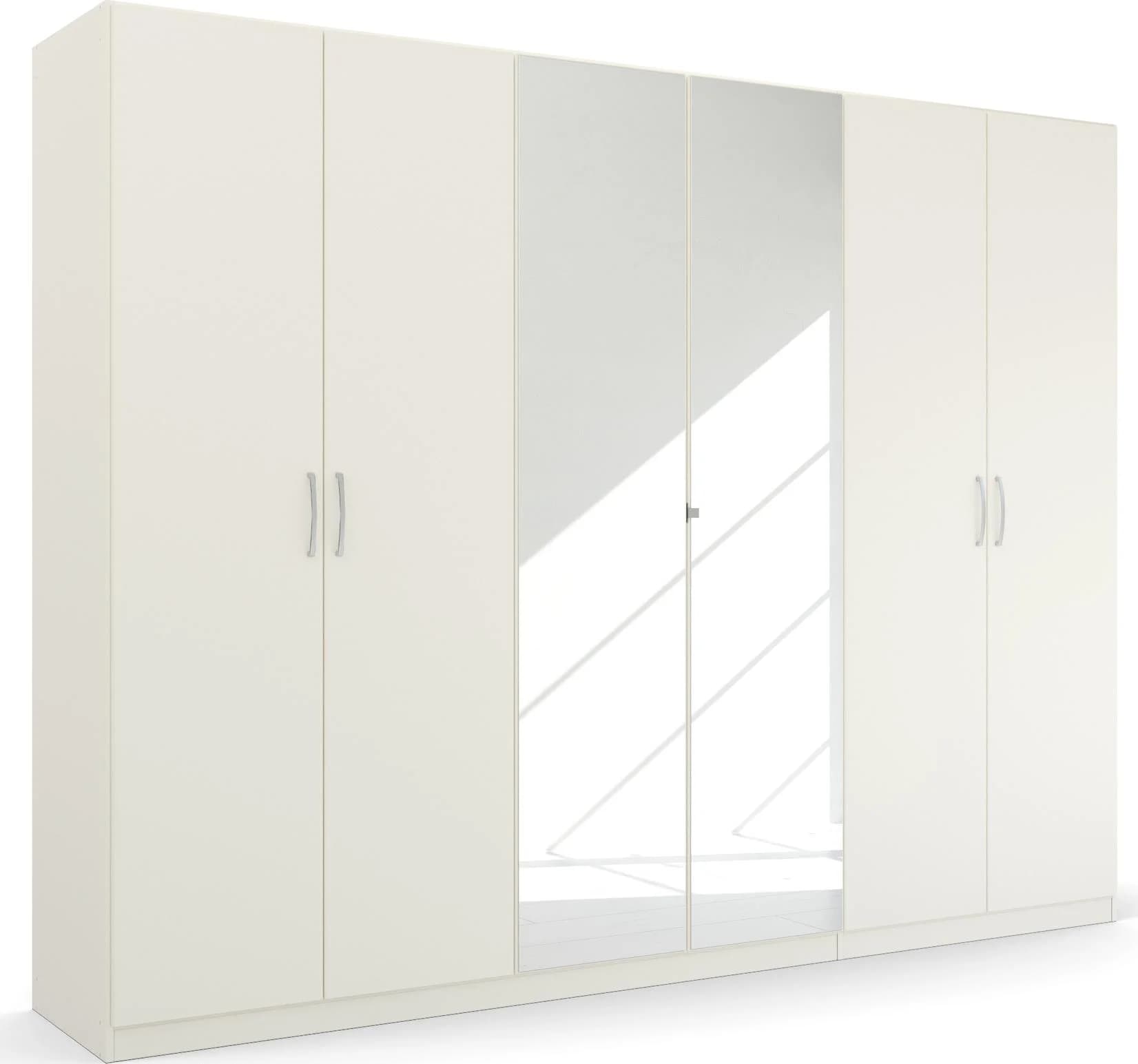 Rauch Kleiderschrank PURE BY QUADRA SPIN Weiß Alpinweiß Spiegeltüren