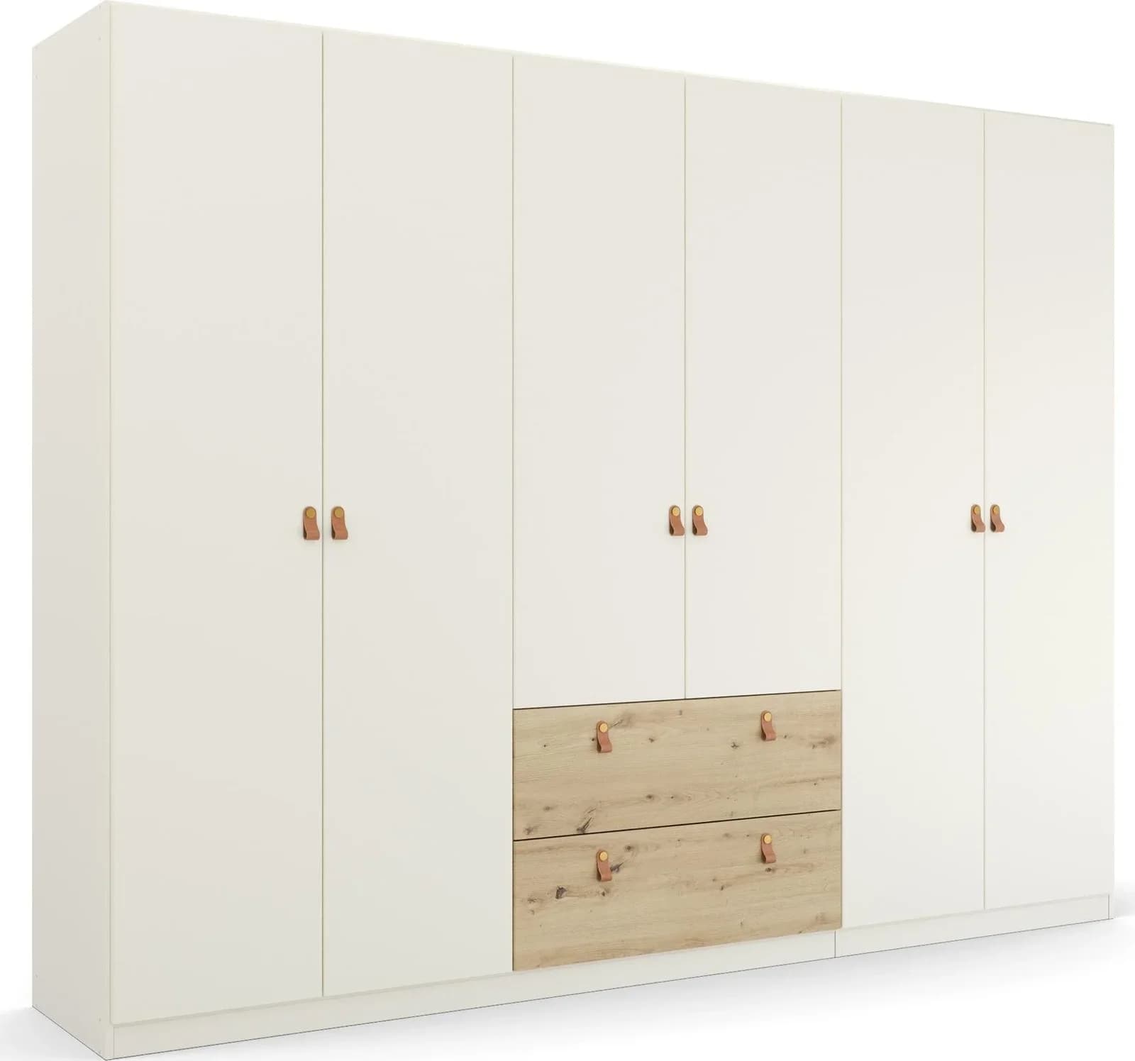 Rauch Drehtürenschrank HOMEY BY QUADRA SPIN Weiß Eiche Artisan