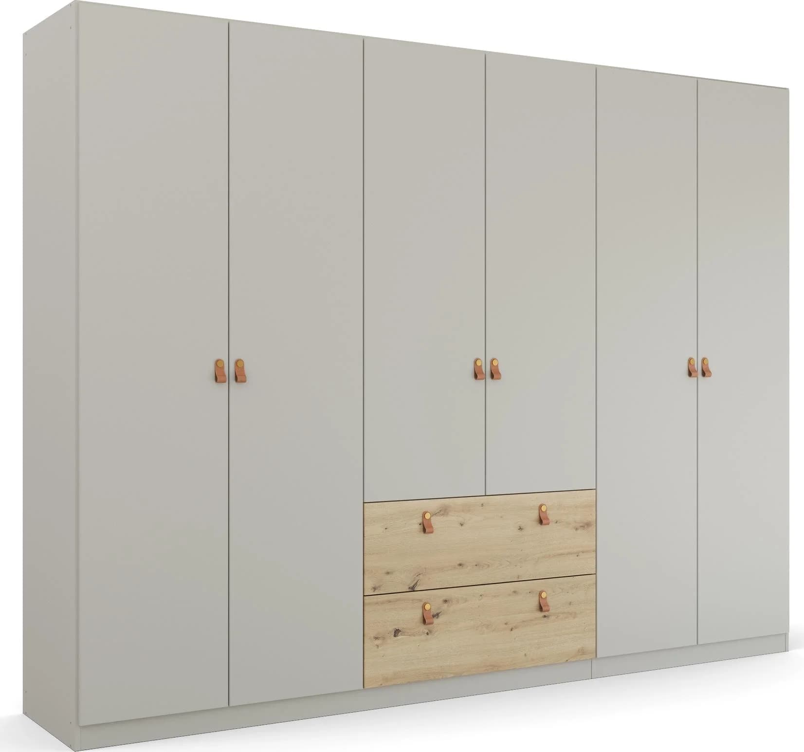 Rauch HOMEY BY QUADRA SPIN Drehtürenschrank Seidengrau Eiche Artisan