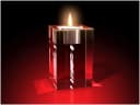 GLASFOTO.COM Teelichthalter Kristallglas mit Innengravur Bild 1