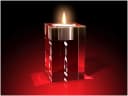 GLASFOTO.COM Teelichthalter Kristallglas mit Sternzeichen Innengravur Bild 1
