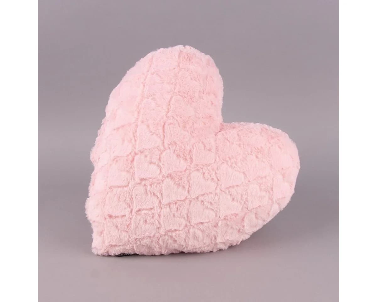 SCHÖNER LEBEN. Fellkissen Magma Deko Kissen Fluffy Herzform rosa - Bild 2