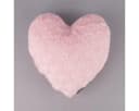 SCHÖNER LEBEN. Fellkissen Magma Deko Kissen Fluffy Herzform rosa Bild 3