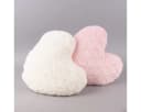 SCHÖNER LEBEN. Fellkissen Magma Deko Kissen Fluffy Herzform rosa Bild 4