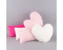 SCHÖNER LEBEN. Fellkissen Magma Deko Kissen Fluffy Herzform rosa Bild 5
