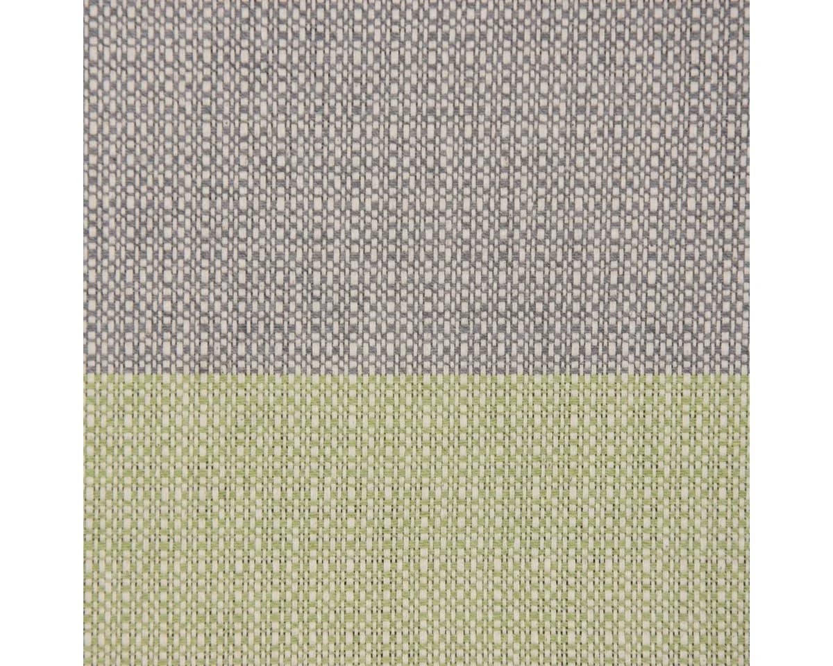 SCHÖNER LEBEN. Tischläufer Streifen 9,5cm grau mint petrol grün handmade - Bild 5