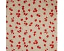 SCHÖNER LEBEN. Tischläufer Mohnblumen Schriftzug Natur Rot Grün Weiß Bild 4