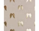 SCHÖNER LEBEN. Dekokissen Kissenhülle Engelsflügel natur gold metallic Bild 4