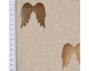 SCHÖNER LEBEN. Dekokissen Kissenhülle Engelsflügel natur gold metallic Bild 5