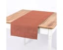 SCHÖNER LEBEN Tischläufer Uni Terracotta Meliert 40x160cm Bild 2