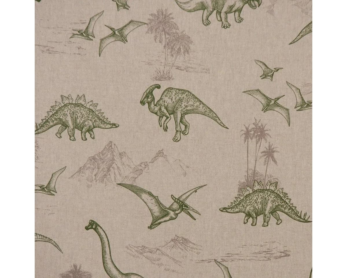 SCHÖNER LEBEN. Dekokissen Kissenhülle Dinosaurier natur grün 30x50cm - Bild 4