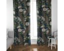 SCHÖNER LEBEN. Vorhang Velvet Deluxe Samt Pfau Blüten Petrol 245cm Bild 1