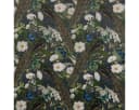 SCHÖNER LEBEN. Vorhang Velvet Deluxe Samt Pfau Blüten Petrol 245cm Bild 4