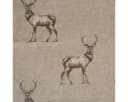 SCHÖNER LEBEN. Tischdecke Hirschmuster Natur Braun Bild 5