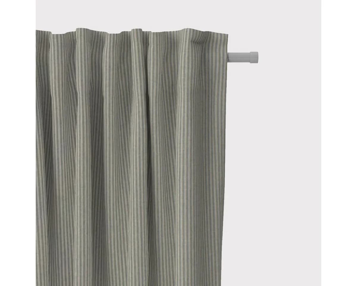 SCHÖNER LEBEN. Vorhang Streifen beige mintgrün Smokband blickdicht - Bild 2