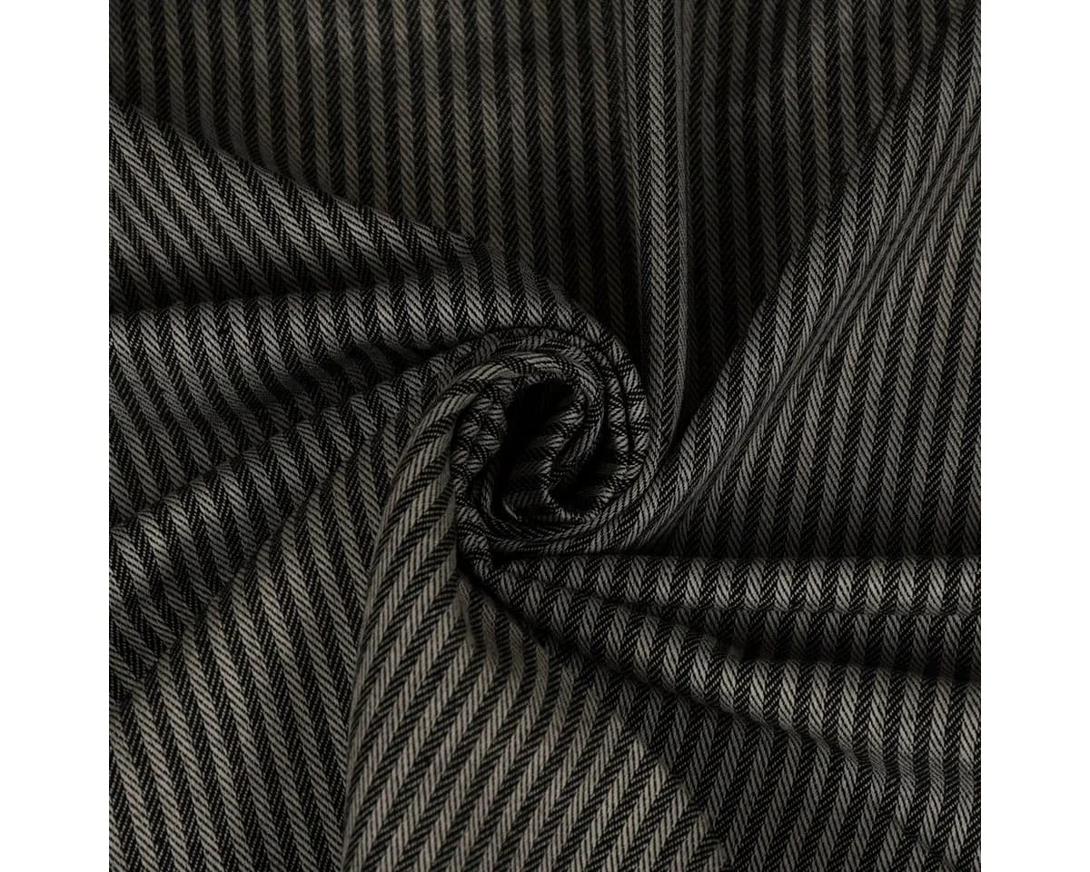 SCHÖNER LEBEN. Tischläufer Streifen 3mm Beige Schwarz 40x160cm Handmade - Bild 5
